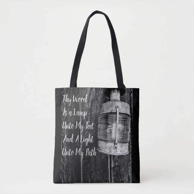 Thy Word is a Light Tote Bag (Front)
