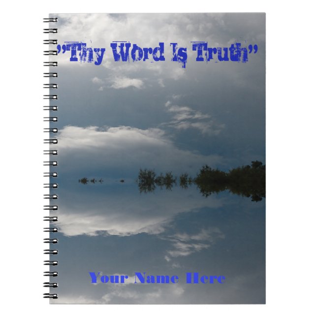 "Thy Word Is Truth" Spiral Photo Notebook (Front)
