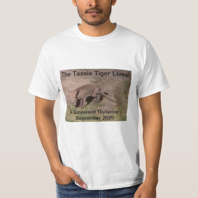 Thylacine Tasmanian Tiger T-Shirt (Front)
