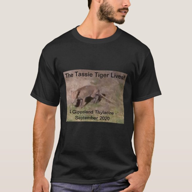 Thylacine Tasmanian Tiger T-Shirt (Front)