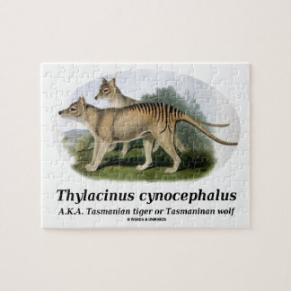 Thylacinus cynocephalus (Tasmanian tiger or wolf) Jigsaw Puzzle