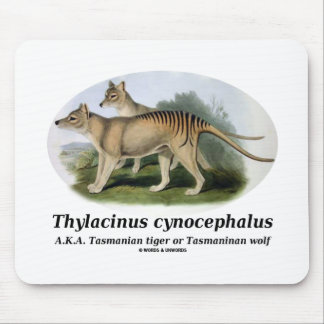 Thylacinus cynocephalus (Tasmanian tiger or wolf) Mouse Mat