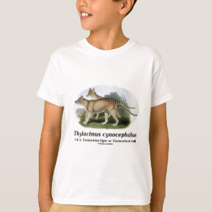 Thylacinus cynocephalus (Tasmanian tiger or wolf) T-Shirt