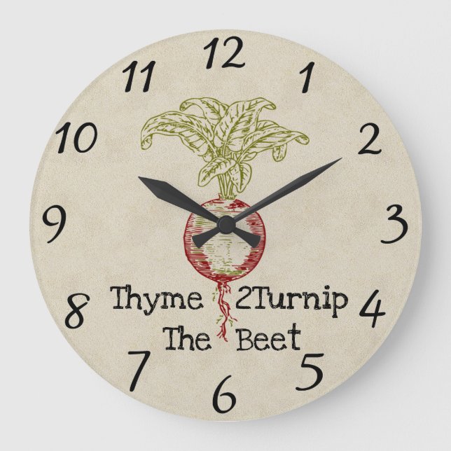 Thyme 2Turnip The Beet Wall Clock (Front)