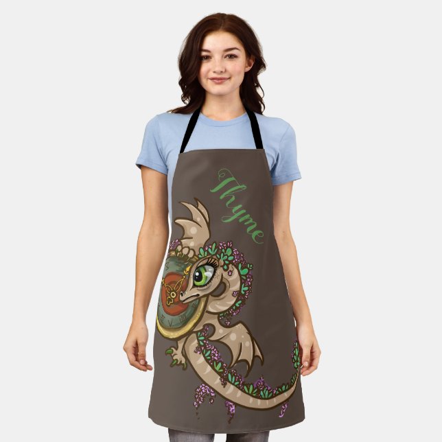 Thyme for herbs little dragon  apron (Worn)