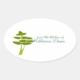 Thyme Oval Sticker