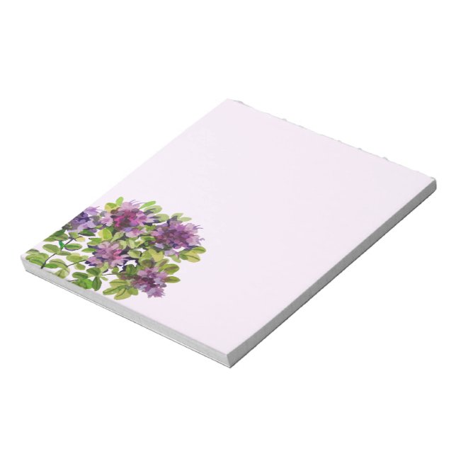 Thyme painted with watercolors notepad (Rotated)