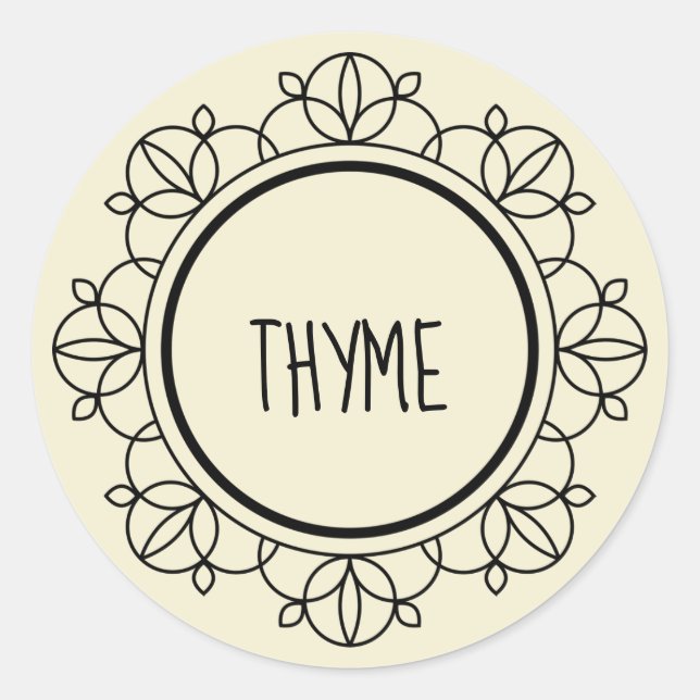 Thyme spice sticker (Front)