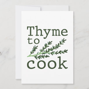 Thyme To Cook Thank You Card