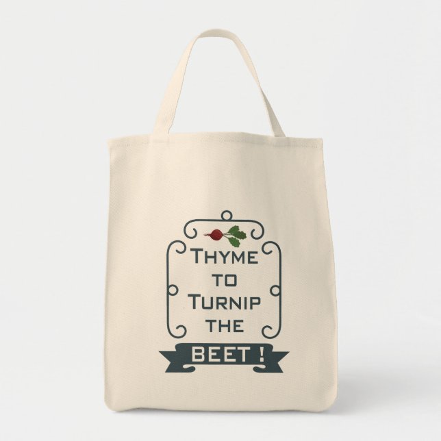 Thyme to Turnip the Beet | Grocery Bag (Front)