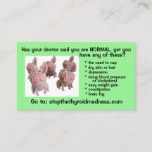THYROID BUSINESS CARDS can change lives!