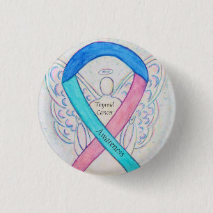 Thyroid Cancer Angel Awareness Ribbon Pins