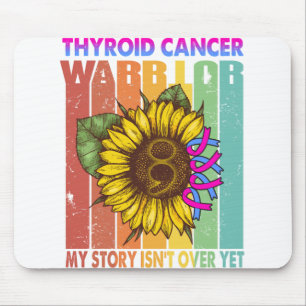 Thyroid Cancer Awareness Month Ribbon Gifts Mouse Mat
