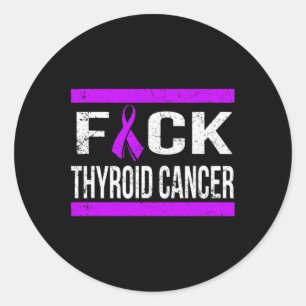 Thyroid Cancer Awareness T Shirt Classic Round Sticker
