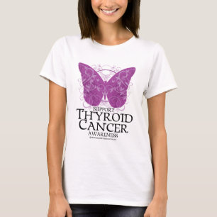 Thyroid Cancer Butterfly T-Shirt
