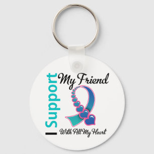 Thyroid Cancer I Support My Friend Key Ring