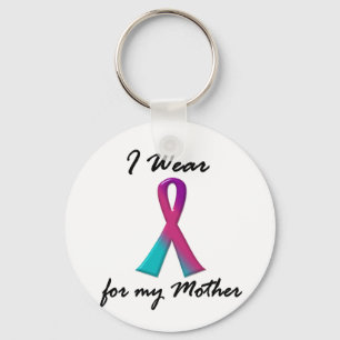 Thyroid Cancer I WEAR THYROID RIBBON 1 Mother Key Ring