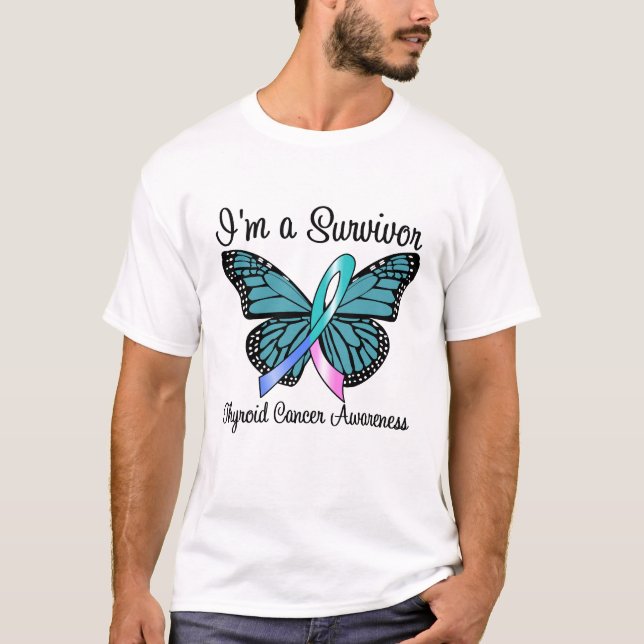 Thyroid Cancer I'm a Survivor T-Shirt (Front)