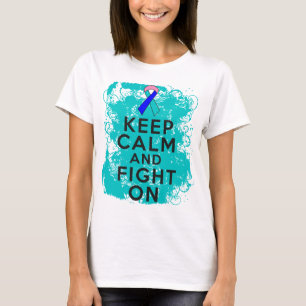 Thyroid Cancer Keep Calm and Fight On T-Shirt