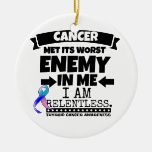Thyroid Cancer Met Its Worst Enemy in Me Ceramic Tree Decoration