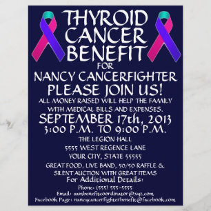 Thyroid Cancer Ribbon Benefit Flyer