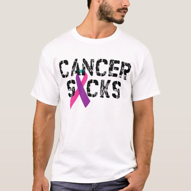 Thyroid Cancer Sucks T-Shirt (Front)