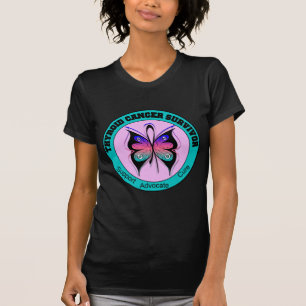 Thyroid Cancer Survivor Butterfly T-Shirt