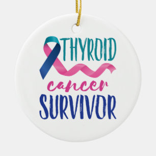 Thyroid Cancer Survivor Ceramic Tree Decoration
