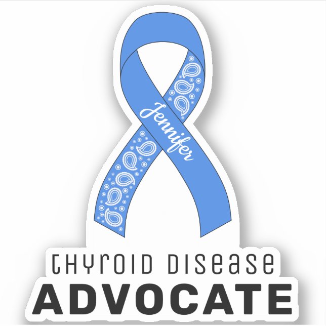 Thyroid Disease Advocate Vinyl Sticker (Front)