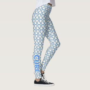 Thyroid Disease Awareness Ribbon Angel Leggings