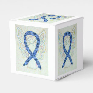 Thyroid Paisley Awareness Ribbon Angel Favour Box