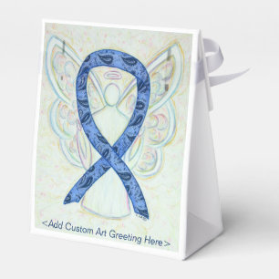 Thyroid Paisley Awareness Ribbon Party Favour Boxe Box