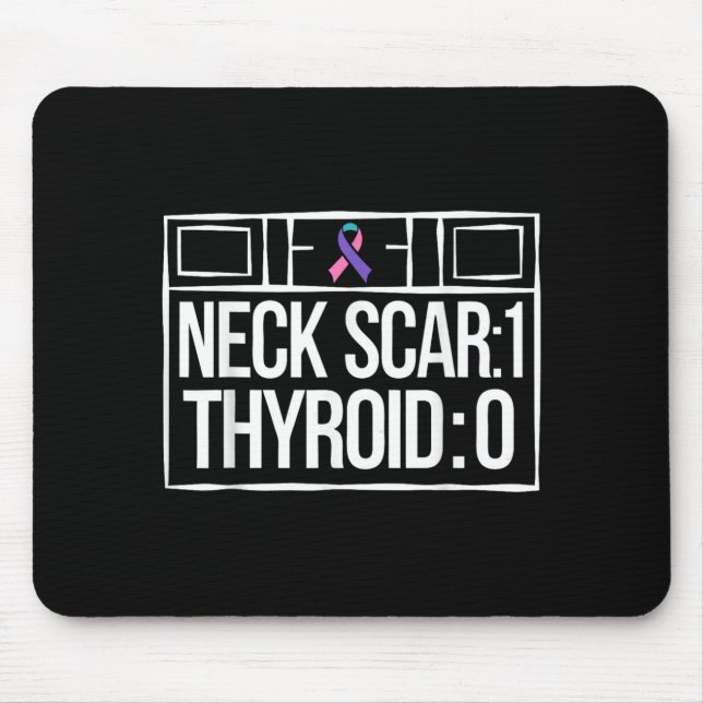 Thyroid Removal Survivor Beating Thyroid Mouse Mat (Front)