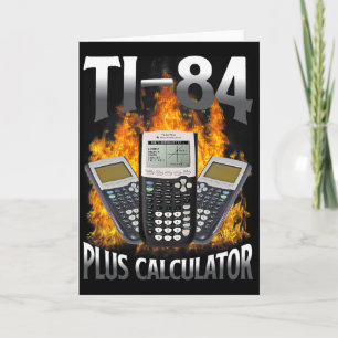 Ti-84 Plus Calculator Funny Math Teacher  Card