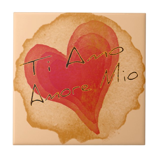Ti Amo Amore Mio Tile (Front)