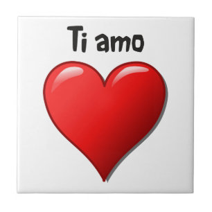 Ti amo - I love you in Italian Tile