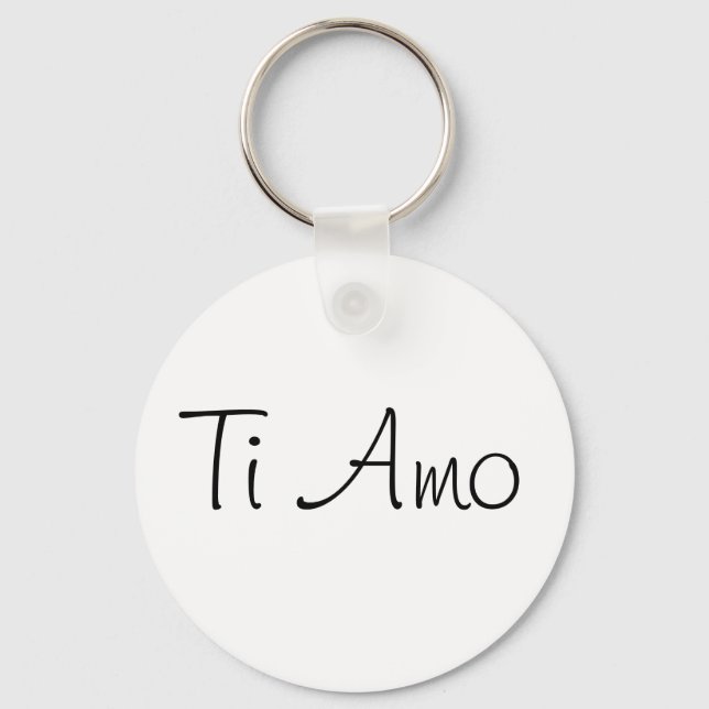 Ti Amo/I Love You Key Ring (Front)