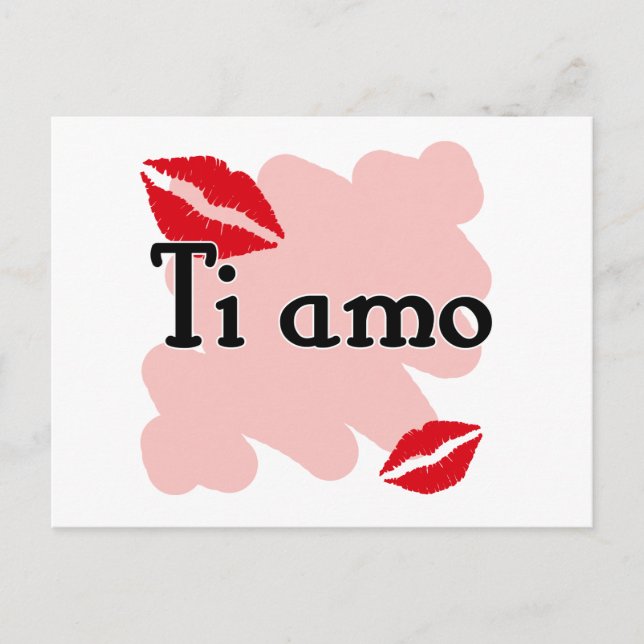 Ti amo - Italian I love you Postcard (Front)