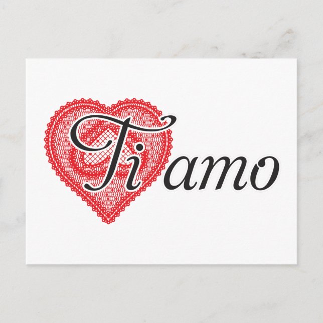 Ti amo (Italian) Postcard (Front)