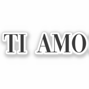 Ti amo lettering