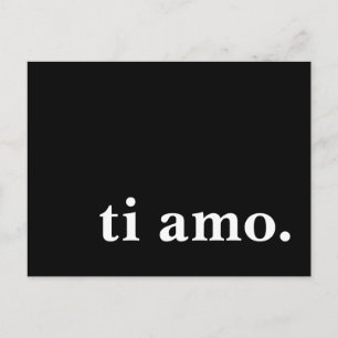 ti amo. postcard