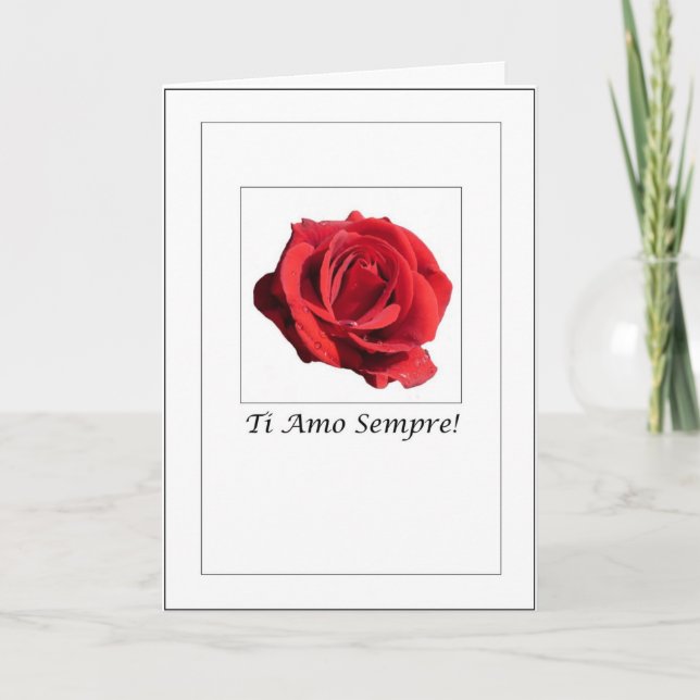 Ti Amo Sempre - Italian Love You Always Card (Front)
