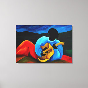 Ti-Jean le guitariste 2008 Canvas Print