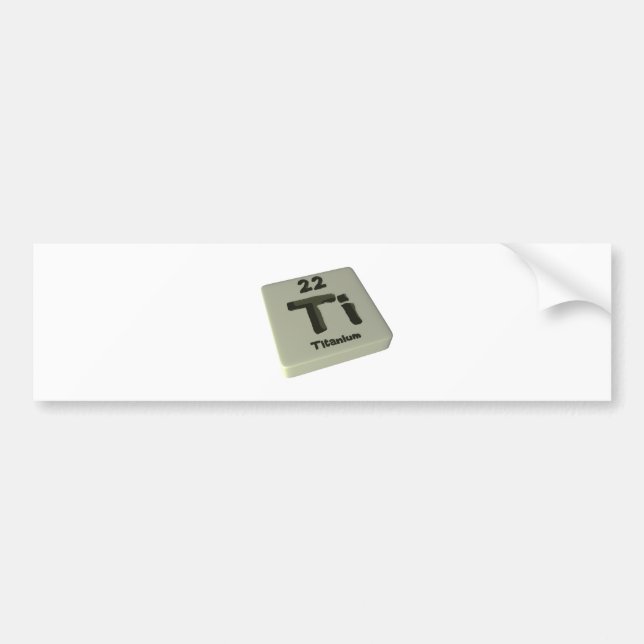 Ti Titanium Bumper Sticker (Front)