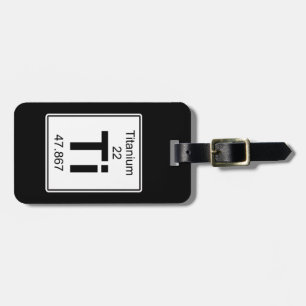 Ti - Titanium Luggage Tag