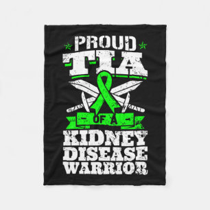 Tia Of A Kidney Disease Warrior Renal Awareness Au Fleece Blanket