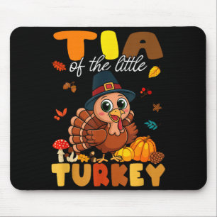 Tia Of The Little Turkey Thanksgiving Baby Shower  Mouse Mat