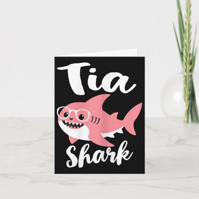 Tia Shark Mother's Day Grandma Funny  Card (Front)