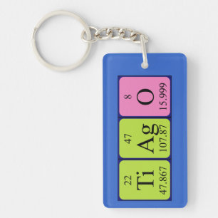 Tiago periodic table name keyring