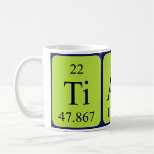 Tiago periodic table name mug